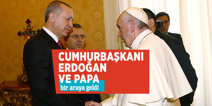 Cumhurbaşkanı Erdoğan ve Papa bir araya geldi