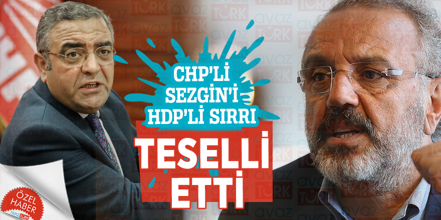 CHP’li Sezgin’i HDP’li Sırrı teselli etti