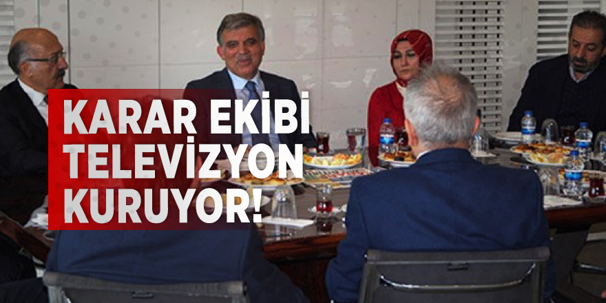 Karar ekibi televizyon kuruyor!