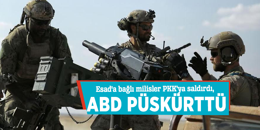 Esad'a bağlı milisler PKK'ya saldırdı, ABD püskürttü