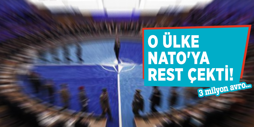 O ülke NATO'ya rest çekti! 3 milyon avro...