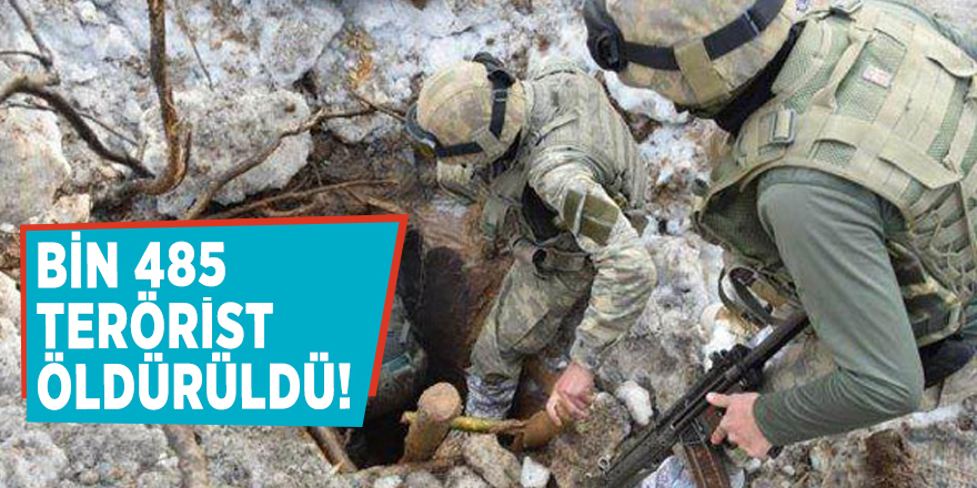 Afrin'de etkisiz hale getirilen teröristlerin sayısı 1485'e yükseldi