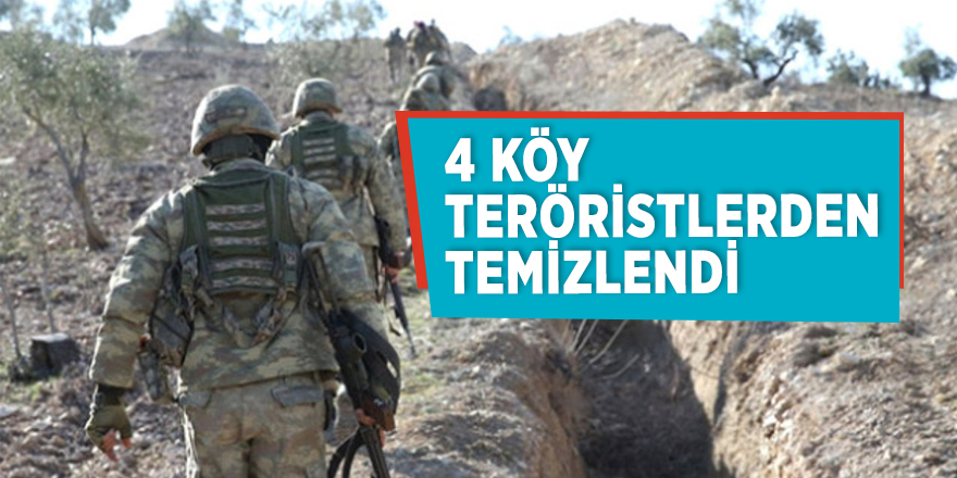 4 köy teröristlerden temizlendi