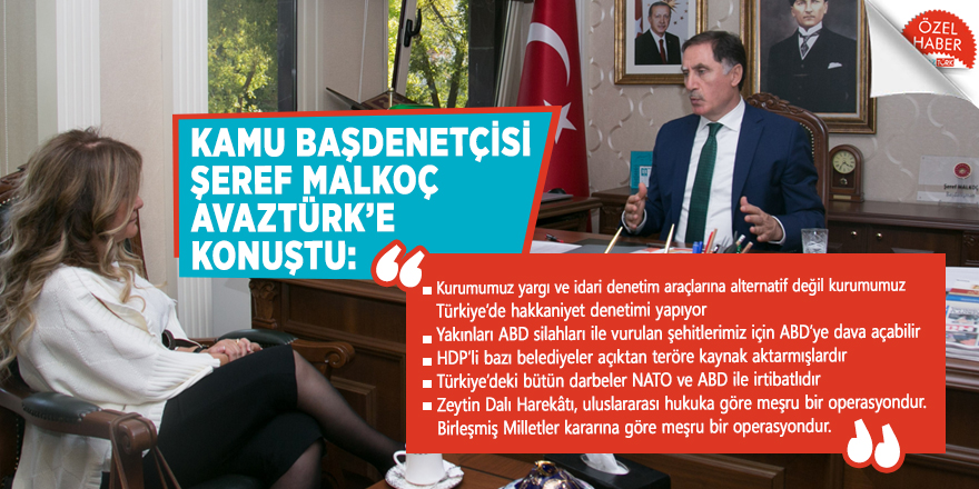 Kamu Başdenetçisi Şeref Malkoç AVAZTÜRK’e konuştu