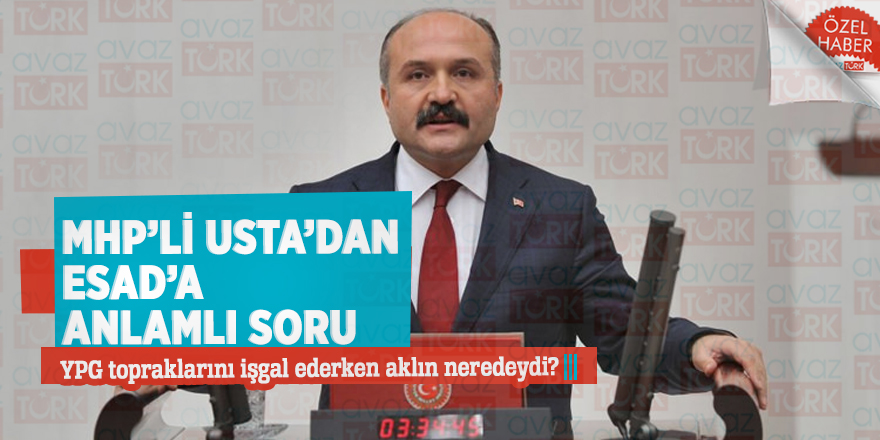 MHP’li Usta’dan Esad’a anlamlı soru! YPG topraklarını işgal ederken aklın neredeydi?