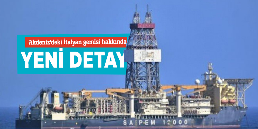 Akdeniz'deki İtalyan gemisi hakkında yeni detay!