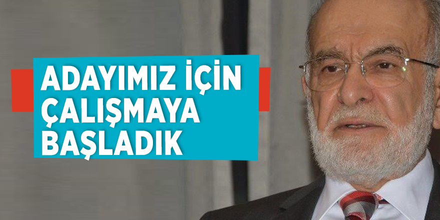 Adayımız için çalışmaya başladık