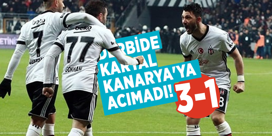 Derbide Kartal Kanarya'ya acımadı! 3-1