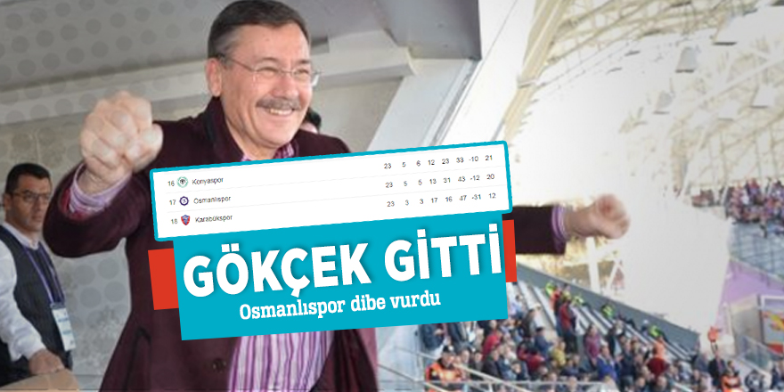 Gökçek gitti! Osmanlıspor dibe vurdu...