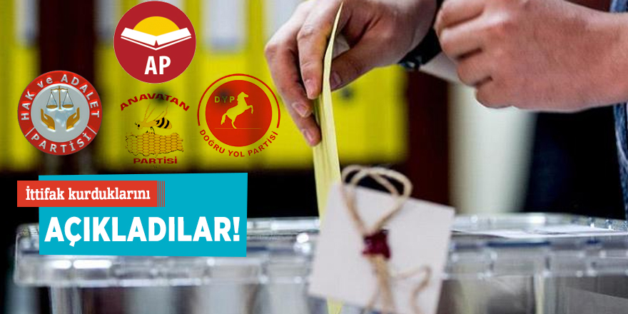 4 parti ittifak kurduklarını açıkladı