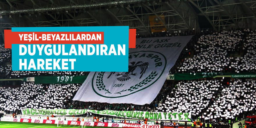 Yeşil-Beyazlılardan duygulandıran hareket