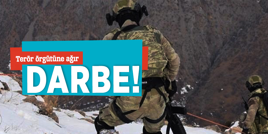 Terör örgütüne ağır darbe!