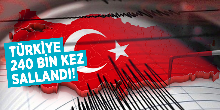 Türkiye 240 bin kez sallandı!