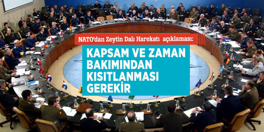 NATO'dan kritik Zeytin Dalı Harekatı açıklaması