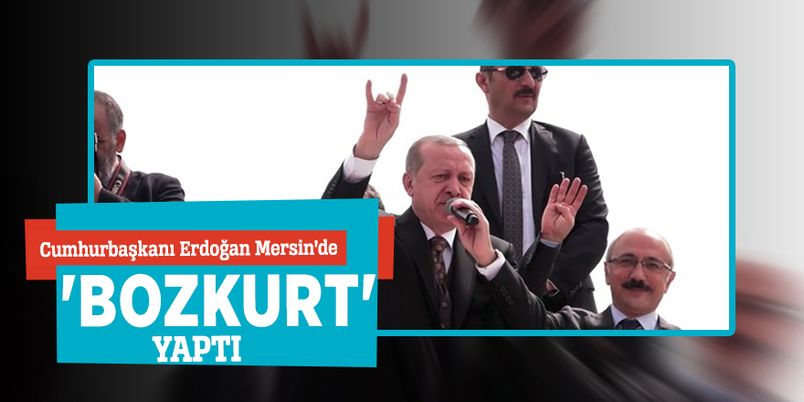 Cumhurbaşkanı Erdoğan'dan 'bozkurt' işareti