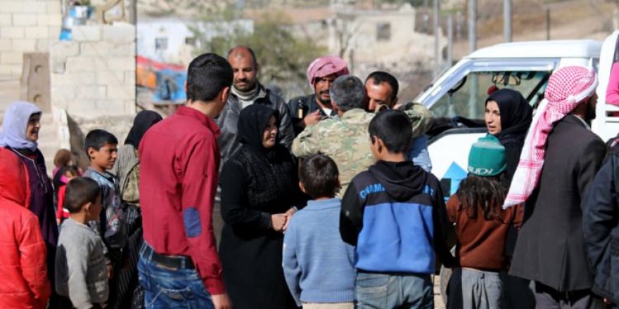 Afrin'de sevindiren buluşma!