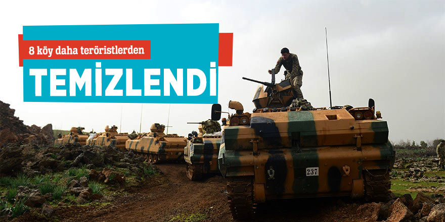8 köy daha teröristlerden temizlendi