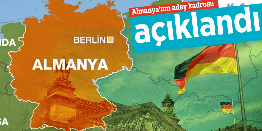 Almanya'nın aday kadrosu açıklandı