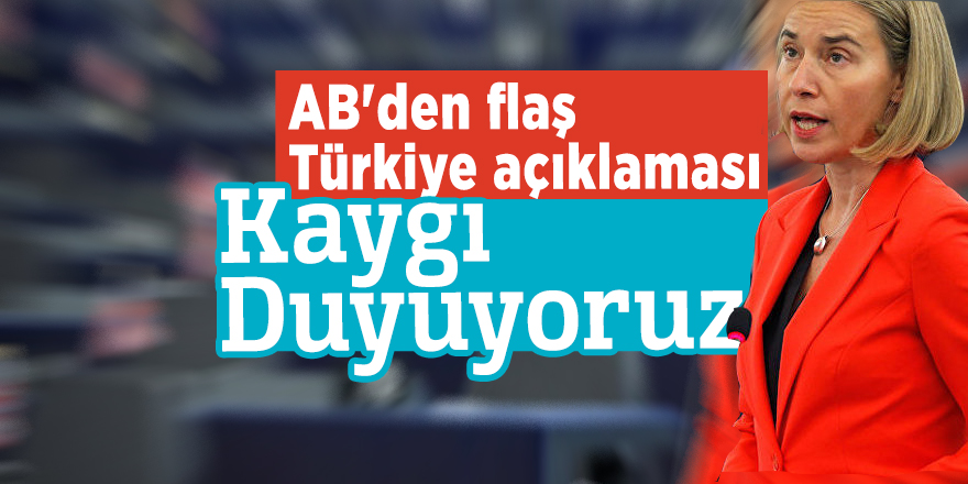 AB'den flaş Türkiye açıklaması