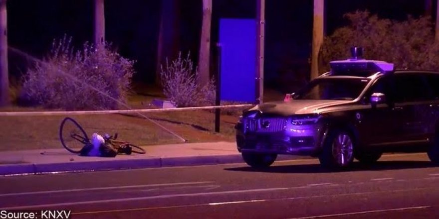 Uber'in insansız aracı ölümlü kazaya sebep oldu