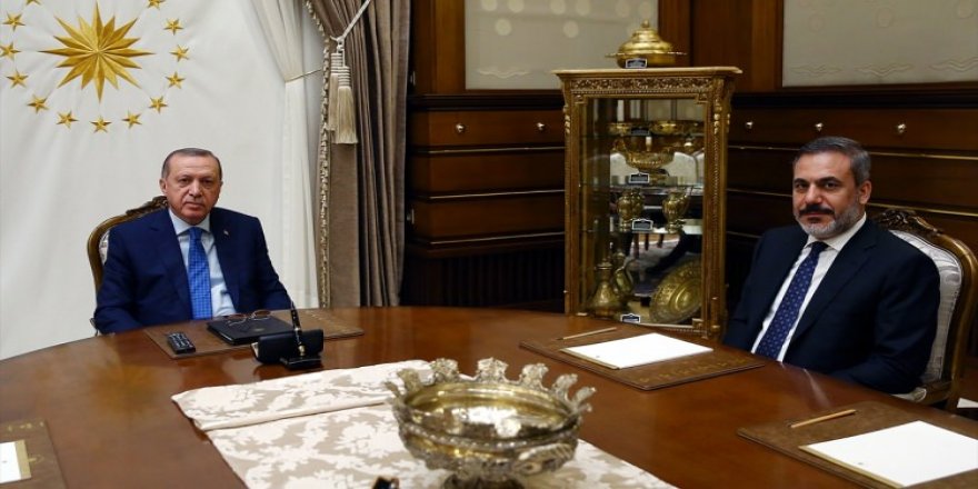 Cumhurbaşkanı Erdoğan Hakan Fidan'ı kabul etti