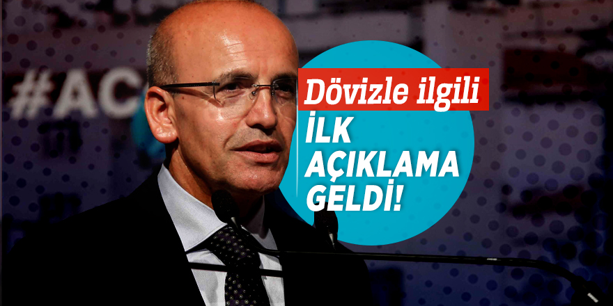 Dövizle ilgili ilk açıklama geldi!