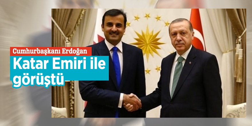Cumhurbaşkanı Erdoğan Katar Emiri ile görüştü