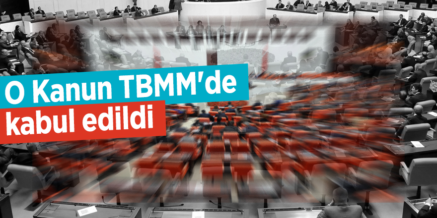 KDV Kanunu TBMM'de kabul edildi