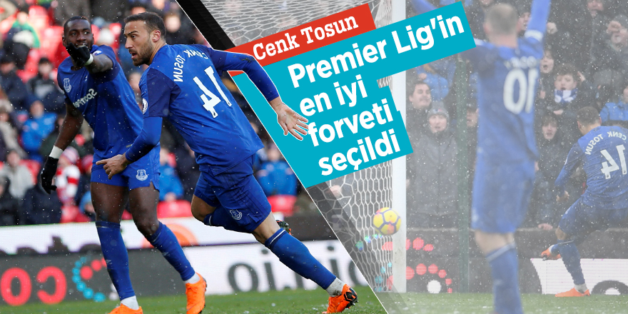 Cenk Tosun Premier Lig'in en iyi forveti seçildi