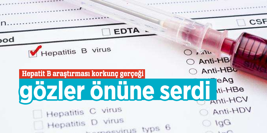 Hepatit B araştırması korkunç gerçeği gözler önüne serdi
