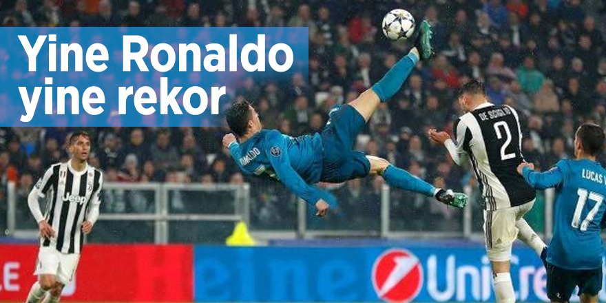 Yine Ronaldo, yine rekor