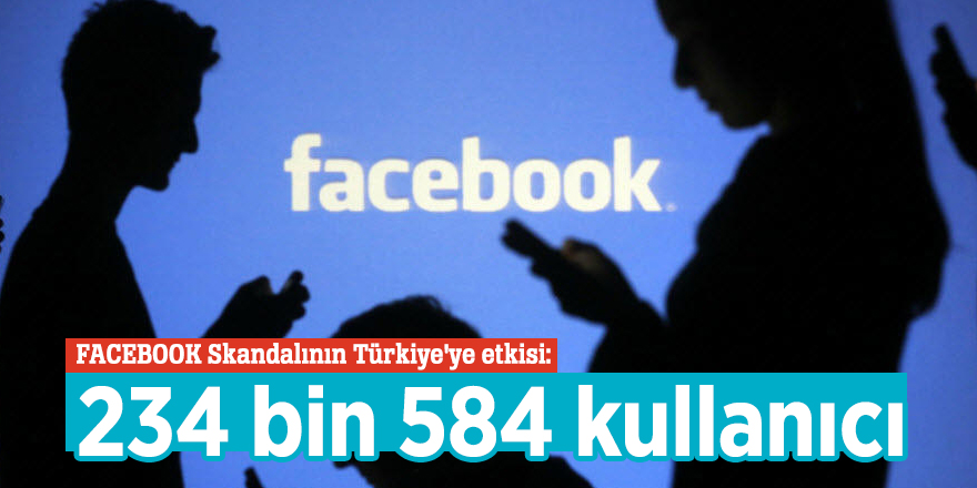FACEBOOK Skandalının Türkiye'ye etkisi: 234 bin 584 kullanıcı