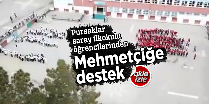 Pursaklar Saray İlkokulu öğrencilerinden Mehmetçiğe destek