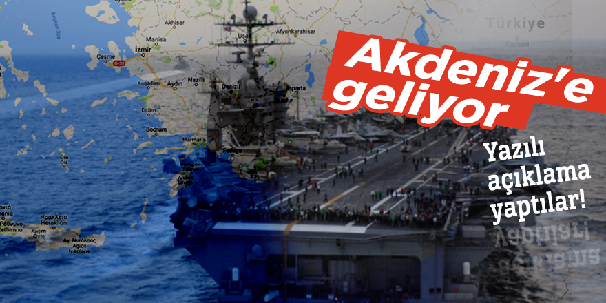 Amerikan savaş gemileri Akdeniz'e geliyor