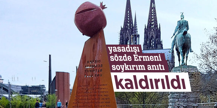 Almanya’da yasadışı sözde Ermeni soykırım anıtı kaldırıldı