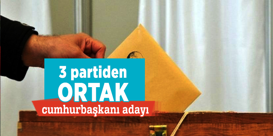 3 partiden ortak cumhurbaşkanı adayı!