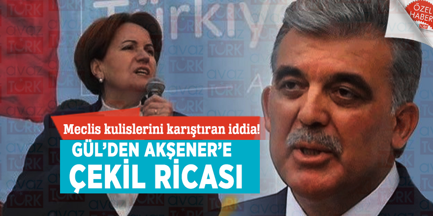 Meclis kulislerini karıştıran iddia! Gül’den Meral Akşener’e çekil ricası