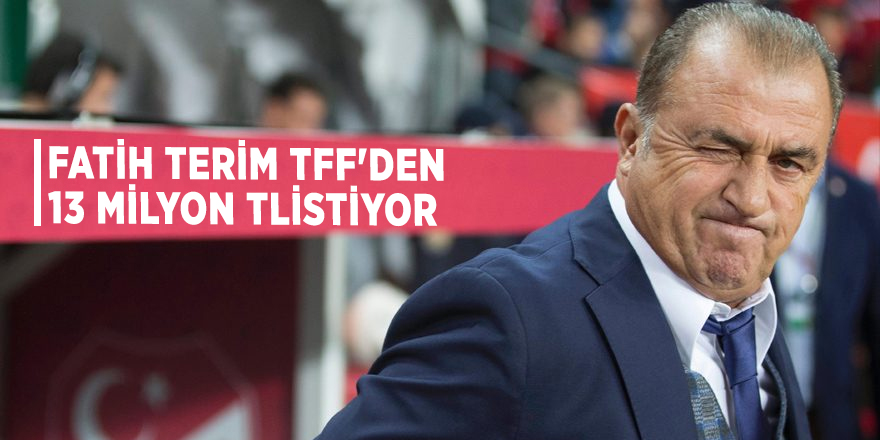 Fatih Terim TFF'den 13 milyon TL istiyor