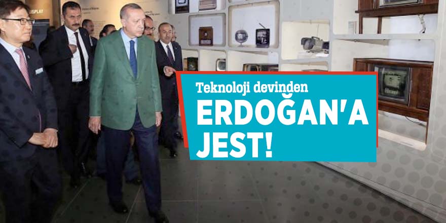 Teknoloji devinden Erdoğan'a jest!