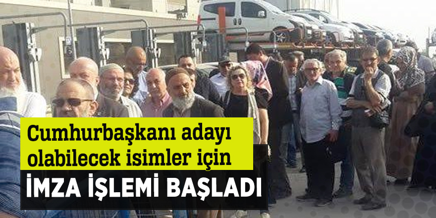 İmza işlemi başladı
