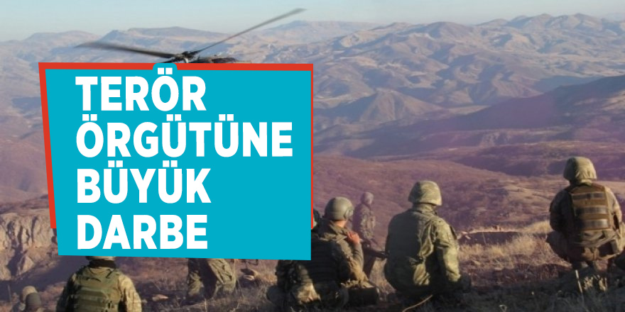 Terör örgütüne büyük darbe