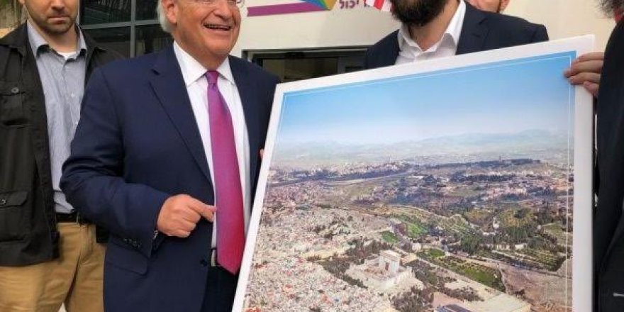 ABD'nin İsrail Büyükelçisine Mescid-i Aksa'nın olmadığı Kudüs tablosu