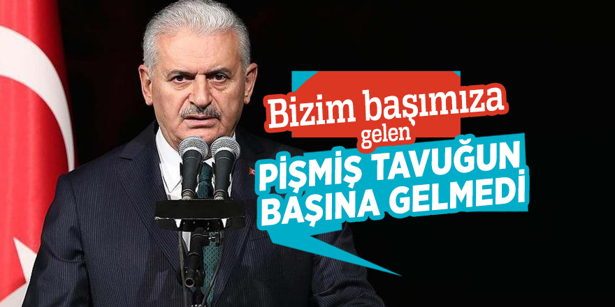 Başbakan Yıldırım: Bizim başımıza gelen pişmiş tavuğun başına gelmedi
