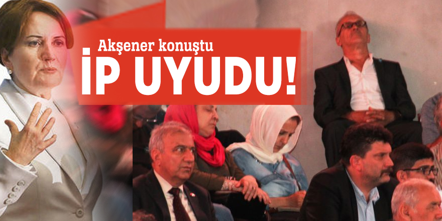 Akşener konuştu İP'liler uyudu!