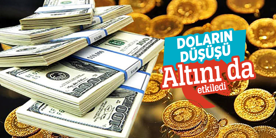 Doların düşüşü altını da etkiledi
