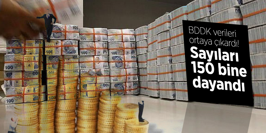 BDDK verileri ortaya çıkardı! Sayıları 150 bine dayandı