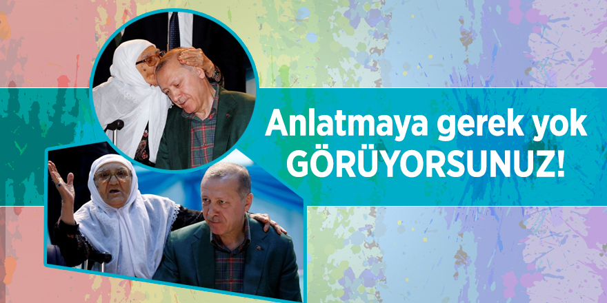 Diyarbakırlı yaşlı kadının Erdoğan sevgisi