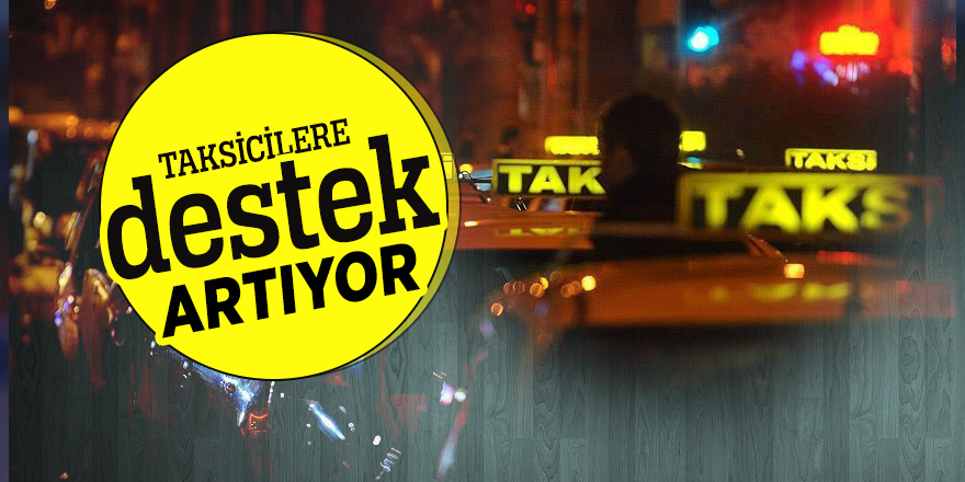 Taksicilere destek artıyor