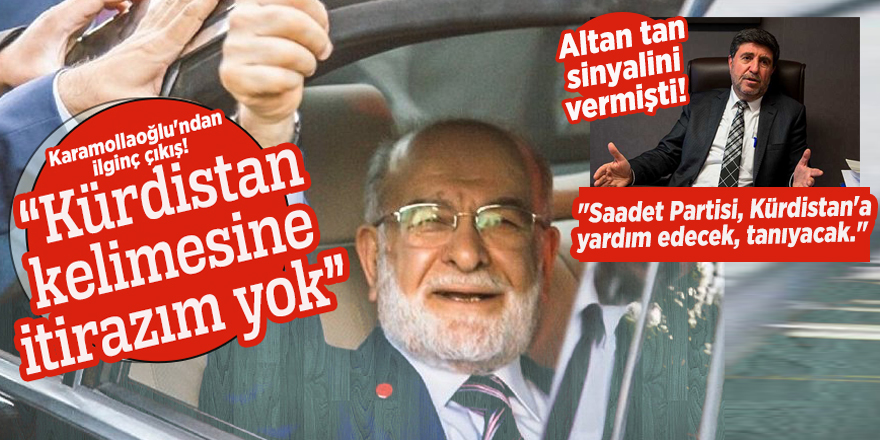 Karamollaoğlu: “Kürdistan kelimesine itirazım yok”