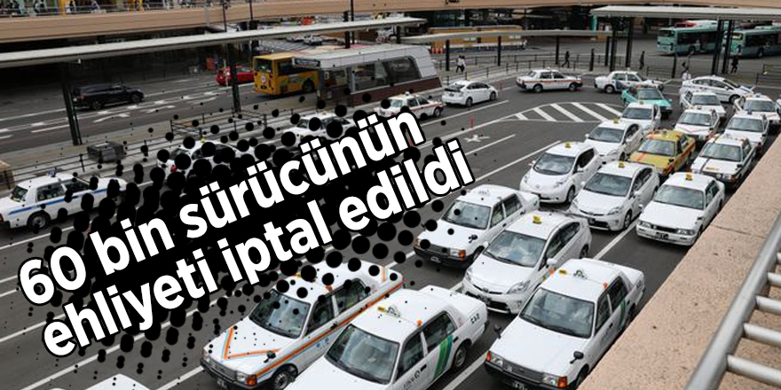 Japonya’da 60 bin sürücünün ehliyeti iptal edildi